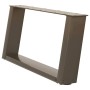 Patas de mesa centro forma U 2uds acero natural 60x(30-31) cm de , Patas para mesas - Ref: Foro24-4012751, Precio: 68,07 €, D...