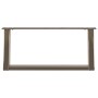 Patas de mesa centro forma U 2uds acero natural 60x(30-31) cm de , Patas para mesas - Ref: Foro24-4012751, Precio: 68,07 €, D...