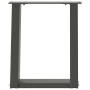 Patas para mesa de centro en forma de U 2 uds antracita acero de , Patas para mesas - Ref: Foro24-4012758, Precio: 59,02 €, D...