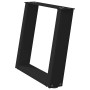 Patas de mesa de centro forma U 2uds acero negro 50x(42-43) cm de , Patas para mesas - Ref: Foro24-4012764, Precio: 62,88 €, ...