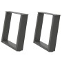Patas para mesa de centro en forma de U 2 uds antracita acero de , Patas para mesas - Ref: Foro24-4012766, Precio: 68,47 €, D...