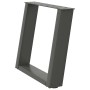 Patas para mesa de centro en forma de U 2 uds antracita acero de , Patas para mesas - Ref: Foro24-4012766, Precio: 68,47 €, D...