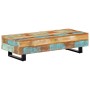 Mesa de centro madera maciza reciclada y acero 120x50x30 cm en Mesas auxiliares | Comprar online en Foru.es
