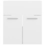 Armario para lavabo contrachapada blanco brillo 41x38,5x46 cm de vidaXL, Muebles de baño - Ref: Foro24-804644, Precio: 27,38 ...