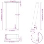 Patas mesa consola forma U 2 uds acero natural 28x(72-73) cm de , Patas para mesas - Ref: Foro24-4012779, Precio: 67,25 €, De...