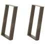 Patas para mesa comedor forma U 2uds acero natural 50x(72-73)cm de , Patas para mesas - Ref: Foro24-4012787, Precio: 82,97 €,...