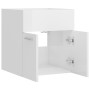Armario para lavabo contrachapada blanco brillo 41x38,5x46 cm de vidaXL, Muebles de baño - Ref: Foro24-804644, Precio: 27,38 ...