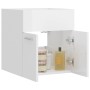 Armario para lavabo contrachapada blanco brillo 41x38,5x46 cm de vidaXL, Muebles de baño - Ref: Foro24-804644, Precio: 27,38 ...