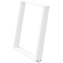 Patas para mesa de comedor en forma de U 2 uds acero blanco de , Patas para mesas - Ref: Foro24-4012793, Precio: 95,07 €, Des...