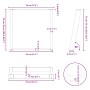 Patas para mesa de comedor en forma de U 2 uds acero blanco de , Patas para mesas - Ref: Foro24-4012793, Precio: 95,07 €, Des...