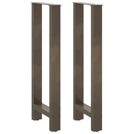 Patas para mesa de centro de acero natural 2 uds 50x(100-101)cm de , Patas para mesas - Ref: Foro24-4013343, Precio: 97,33 €,...