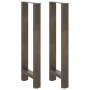 Patas para mesa de centro de acero natural 2 uds 50x(100-101)cm de , Patas para mesas - Ref: Foro24-4013343, Precio: 97,33 €,...