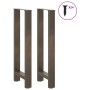 Patas para mesa de centro de acero natural 2 uds 50x(100-101)cm de , Patas para mesas - Ref: Foro24-4013343, Precio: 97,33 €,...