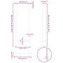 Patas para mesa de centro de acero natural 2 uds 50x(100-101)cm de , Patas para mesas - Ref: Foro24-4013343, Precio: 97,33 €,...