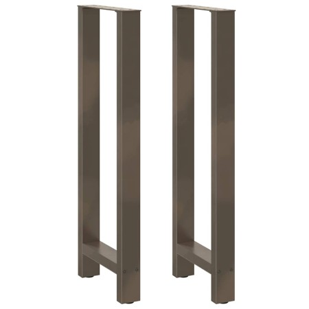 Patas para mesa de centro de acero natural 2 uds 50x(110-111)cm de , Patas para mesas - Ref: Foro24-4013355, Precio: 103,30 €...