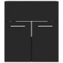 Armario para lavabo madera contrachapada negro 41x38,5x46 cm de vidaXL, Muebles de baño - Ref: Foro24-804639, Precio: 35,32 €...