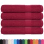 Toallas de sauna 4 uds 100% algodón burdeos 80x200 cm 360 gsm de , Toallas - Ref: Foro24-136744, Precio: 49,36 €, Descuento: %