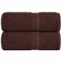 Toallas de jabón 2 uds marrón 30x30 cm 360 gsm 100% algodón de , Toallas - Ref: Foro24-136752, Precio: 11,06 €, Descuento: %