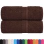 Toallas de jabón 2 uds marrón 30x30 cm 360 gsm 100% algodón de , Toallas - Ref: Foro24-136752, Precio: 11,06 €, Descuento: %