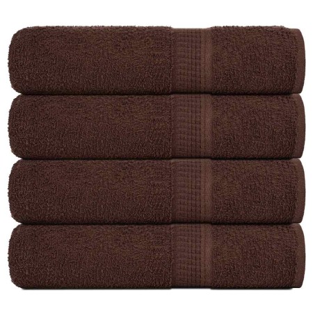 Toallas de baño 4 uds marrón 100x150 cm 360 gsm 100% algodón de , Toallas - Ref: Foro24-136765, Precio: 49,08 €, Descuento: %