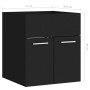 Armario para lavabo madera contrachapada negro 41x38,5x46 cm de vidaXL, Muebles de baño - Ref: Foro24-804639, Precio: 35,32 €...