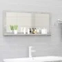 Espejo de baño madera contrachapada gris hormigón 90x10,5x37 cm de vidaXL, Tocadores de baño - Ref: Foro24-804584, Precio: 35...