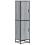 Aparador alto madera ingeniería metal gris sonoma 35,5x35x13 cm de , Aparadores - Ref: Foro24-849057, Precio: 95,51 €, Descue...