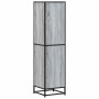Aparador alto madera ingeniería metal gris sonoma 35,5x35x13 cm de , Aparadores - Ref: Foro24-849057, Precio: 95,51 €, Descue...