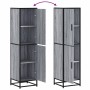 Aparador alto madera ingeniería metal gris sonoma 35,5x35x13 cm de , Aparadores - Ref: Foro24-849057, Precio: 95,51 €, Descue...