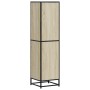 Aparador alto madera de ingeniería y metal 35,5x35x139 cm de , Aparadores - Ref: Foro24-849055, Precio: 99,14 €, Descuento: %