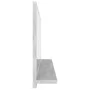 Espejo de baño madera contrachapada gris hormigón 90x10,5x37 cm de vidaXL, Tocadores de baño - Ref: Foro24-804584, Precio: 35...