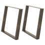 Patas para mesa comedor forma U 2uds acero natural 90x(72-73)cm de , Patas para mesas - Ref: Foro24-4012803, Precio: 102,75 €...