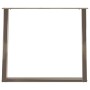Patas para mesa comedor forma U 2uds acero natural 90x(72-73)cm de , Patas para mesas - Ref: Foro24-4012803, Precio: 102,75 €...