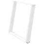 Patas para mesa de comedor en forma de U 2 uds acero blanco de , Patas para mesas - Ref: Foro24-4012801, Precio: 142,94 €, De...