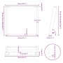 Patas para mesa de comedor en forma de U 2 uds acero blanco de , Patas para mesas - Ref: Foro24-4012801, Precio: 142,94 €, De...