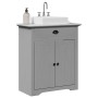 Mueble de baño con lavabo BODO gris 70x35x80 cm de , Muebles de baño - Ref: Foro24-4016865, Precio: 121,44 €, Descuento: %