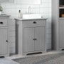 Mueble de baño con lavabo BODO gris 70x35x80 cm de , Muebles de baño - Ref: Foro24-4016865, Precio: 121,44 €, Descuento: %