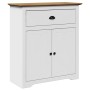 Mueble de entrada BODO blanco y marrón 80x35x90 cm de , Baúles de almacenamiento - Ref: Foro24-4016867, Precio: 126,75 €, Des...