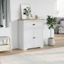 Mueble de entrada BODO blanco y marrón 80x35x90 cm de , Baúles de almacenamiento - Ref: Foro24-4016867, Precio: 126,75 €, Des...