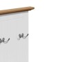 Mueble de entrada con ganchos BODO blanco y marrón 50x40x157 cm de , Bancos para recibidores y almacenamiento - Ref: Foro24-4...