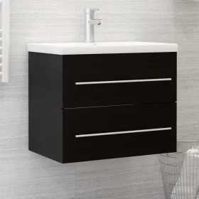 Mueble de lavabo madera de ingeniería negro 60x38,5x48 cm de vidaXL, Muebles de baño - Ref: Foro24-804693, Precio: 53,14 €, D...