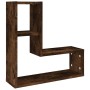 Estantes pared 2 uds madera contrachapada roble humo 50x15x50cm de , Estantes y estanterías - Ref: Foro24-826641, Precio: 27,...