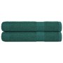 Toallas de sauna 2 uds 100% algodón verde 80x200 cm 360 gsm de , Toallas - Ref: Foro24-136863, Precio: 36,15 €, Descuento: %