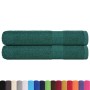 Toallas de sauna 2 uds 100% algodón verde 80x200 cm 360 gsm de , Toallas - Ref: Foro24-136863, Precio: 36,15 €, Descuento: %