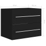 Mueble de lavabo madera de ingeniería negro 60x38,5x48 cm de vidaXL, Muebles de baño - Ref: Foro24-804693, Precio: 53,89 €, D...
