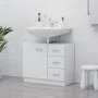 Armario para lavabo madera contrachapada blanco 63x30x54 cm de vidaXL, Muebles de baño - Ref: Foro24-804184, Precio: 69,03 €,...