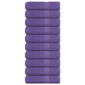 Toallas de mano 10 uds 100% algodón púrpura 50x100 cm 360 gsm de , Toallas - Ref: Foro24-136880, Precio: 55,56 €, Descuento: %