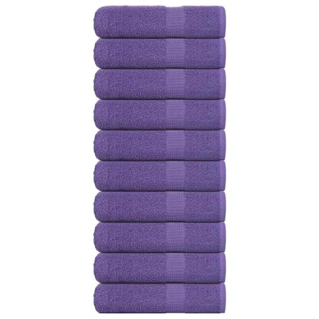 Toallas de mano 10 uds 100% algodón púrpura 50x100 cm 360 gsm de , Toallas - Ref: Foro24-136880, Precio: 55,56 €, Descuento: %