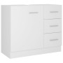 Armario para lavabo madera contrachapada blanco 63x30x54 cm de vidaXL, Muebles de baño - Ref: Foro24-804184, Precio: 72,33 €,...