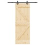Puerta corredera con herrajes madera maciza de pino 70x210 cm de , Puertas - Ref: Foro24-3332628, Precio: 178,56 €, Descuento: %